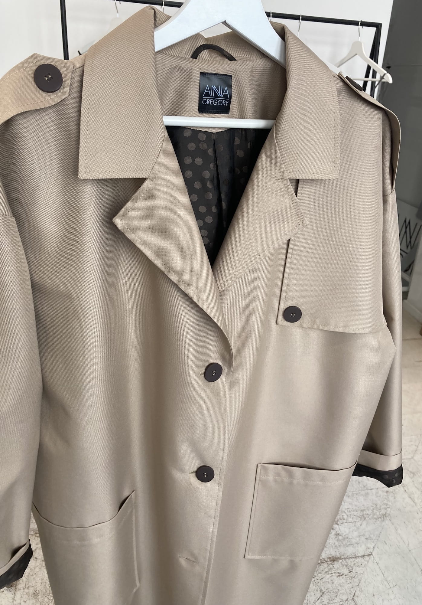 REGNIG COAT in SAND