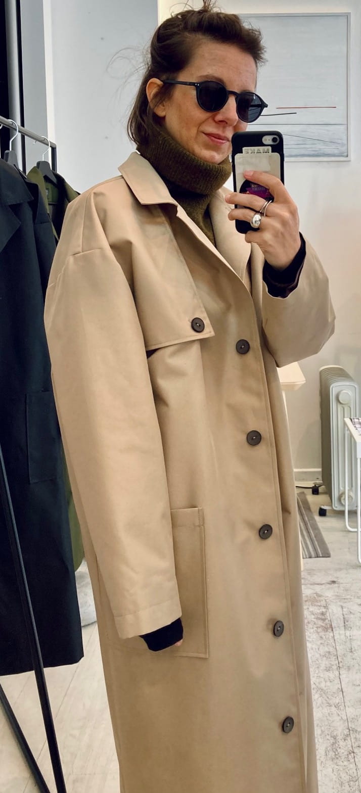 REGNIG COAT in SAND